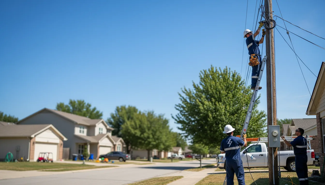 Residential electrician providing installation services in Raymond, WA
